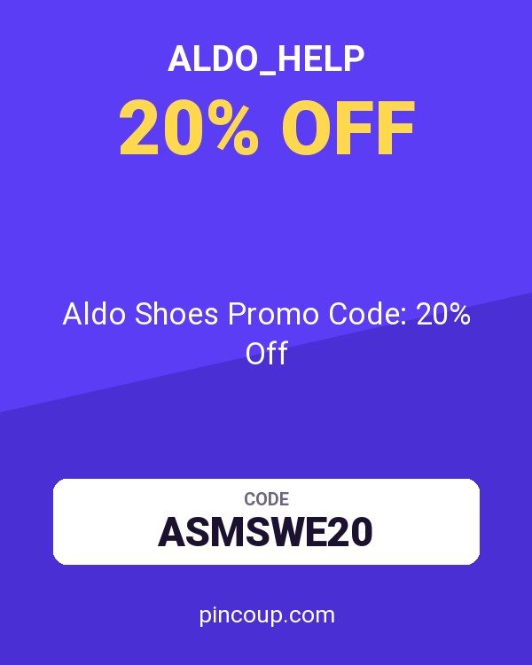 ALDO_Help coupon: Aldo Shoes Promo Code: 20% Off