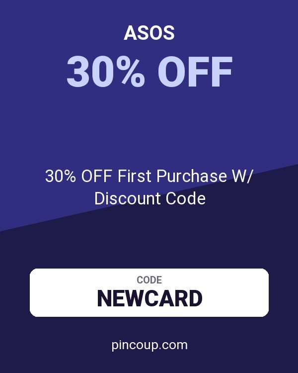 ASOS coupon: 30% OFF First Purchase W/ Discount Code