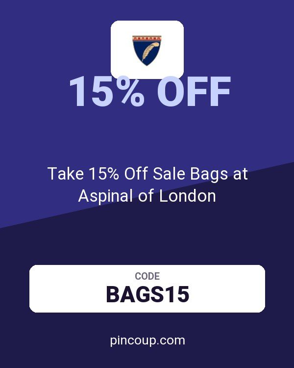 Take 15% Off Sale Bags at Aspinal of London