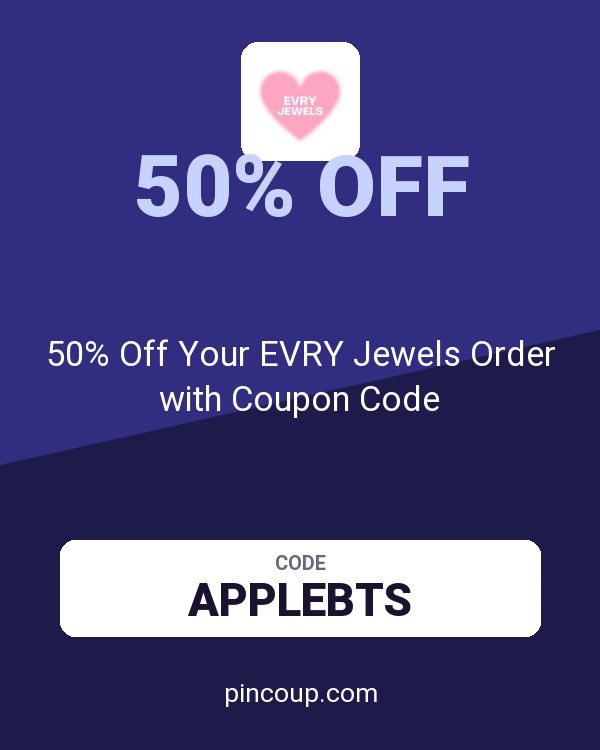 50% Off Your EVRY Jewels Order with Coupon Code