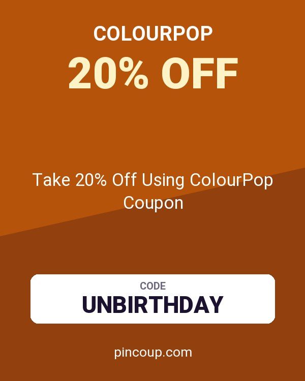 Take 20% Off Using ColourPop Coupon