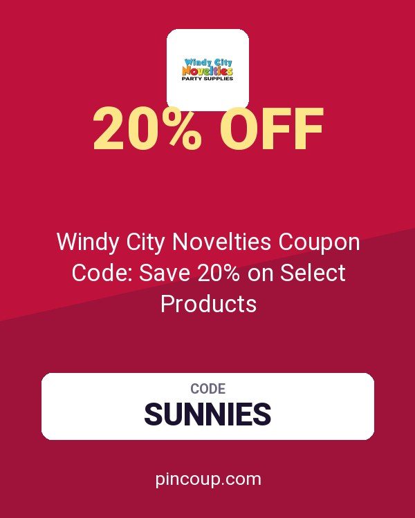 Windy City Novelties Coupon Code: Save 20% on Select Products