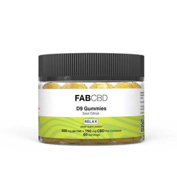 Delta 9 Gummies - Sour Citrus / 5mg D9 Per Serving / Single at NuLeaf Naturals CBD