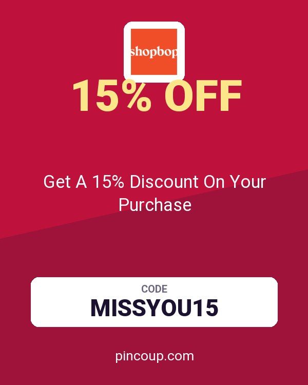 Shopbop coupon: Get A 15% Discount On Your Purchase