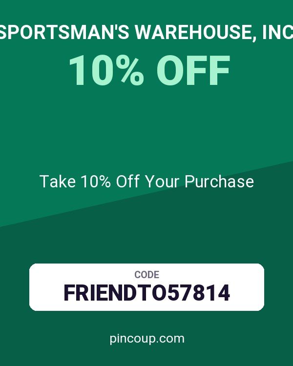 Sportsman's Warehouse, Inc. coupon: Take 10% Off Your Purchase