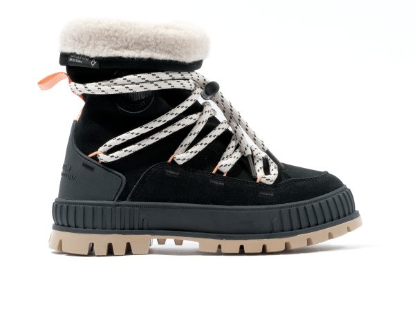 Palladiumboots Womens Pallashock Hiver Black High Top Boot