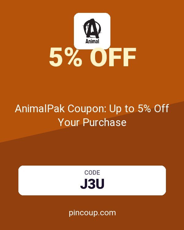 AnimalPak Coupon: Up to 5% Off Your Purchase