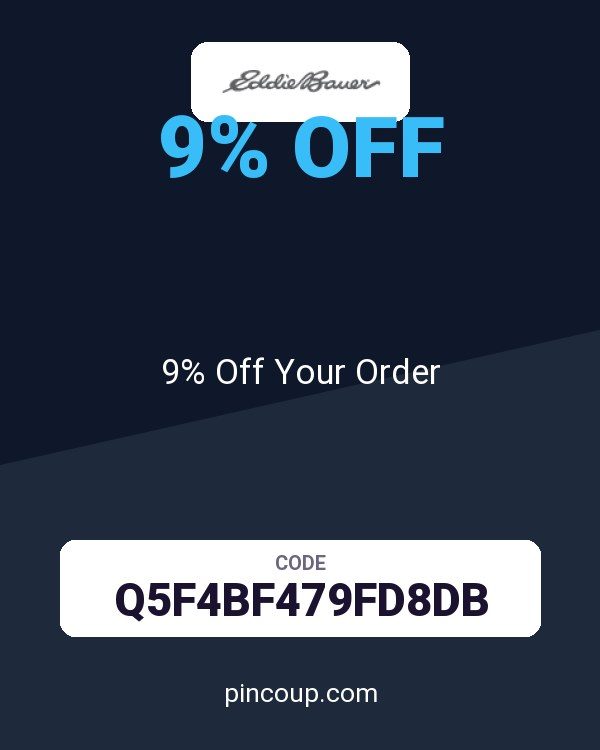 Eddie Bauer coupon: 9% Off Your Order