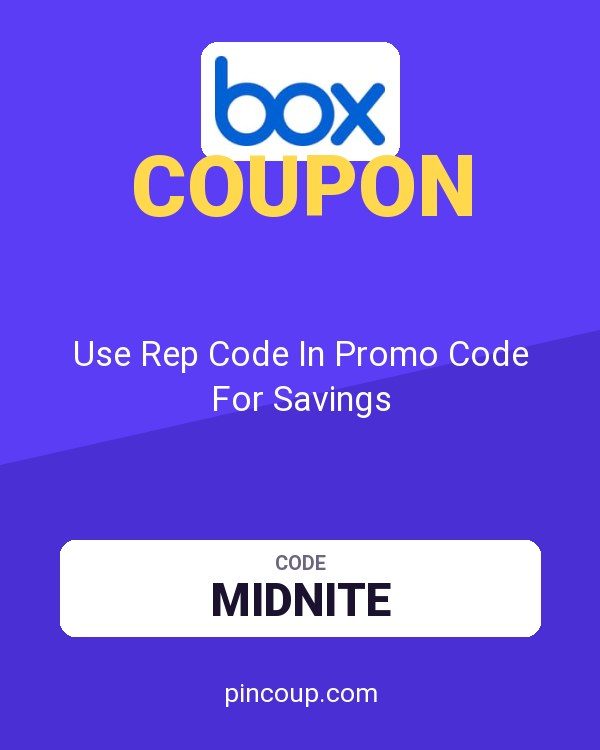 Box coupon: Use Rep Code In Promo Code For Savings