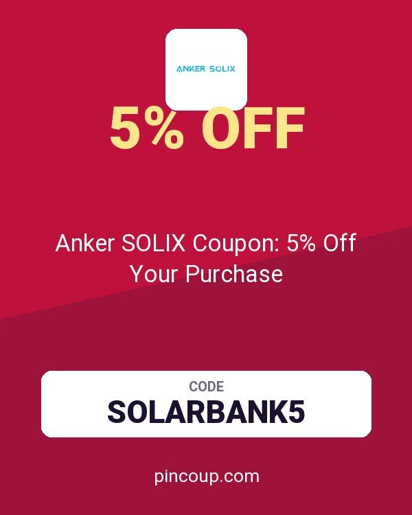 Anker SOLIX Coupon: 5% Off Your Purchase