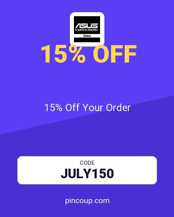 ASUS (US & Canada) coupon: 15% Off Your Order