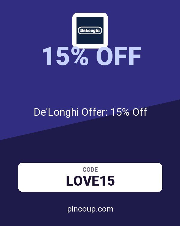 De'Longhi Offer: 15% Off