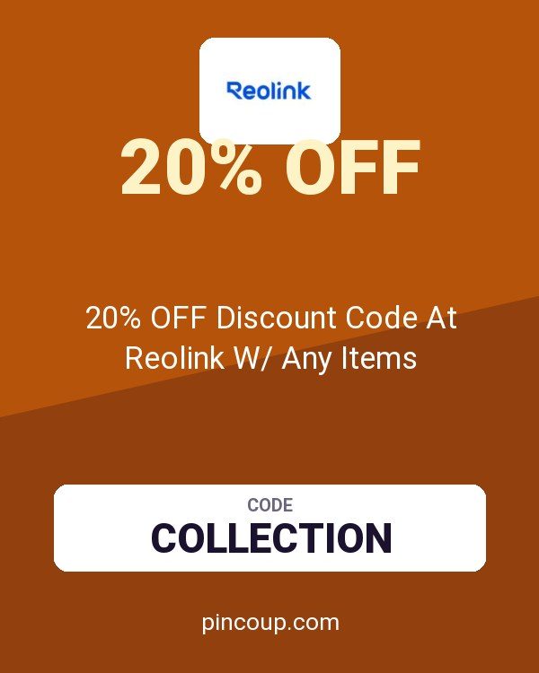 reolink DE coupon: 20% OFF Discount Code At Reolink W/ Any Items