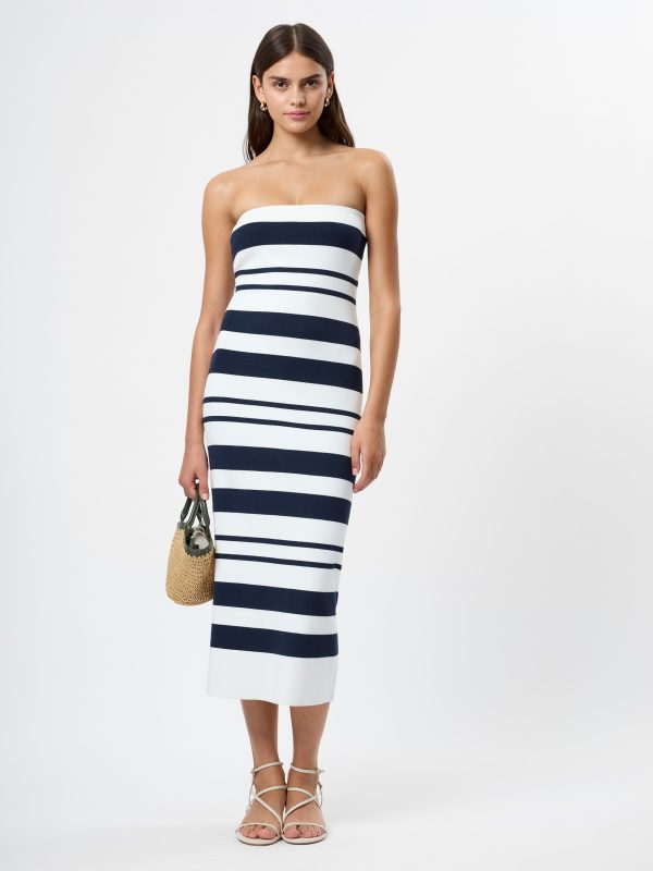 MAXIME KNIT STRAPLESS MIDI DRESS at French Connection