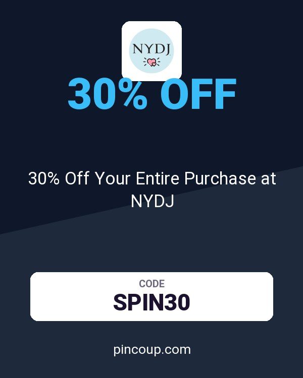 30% Off Your Entire Purchase at NYDJ