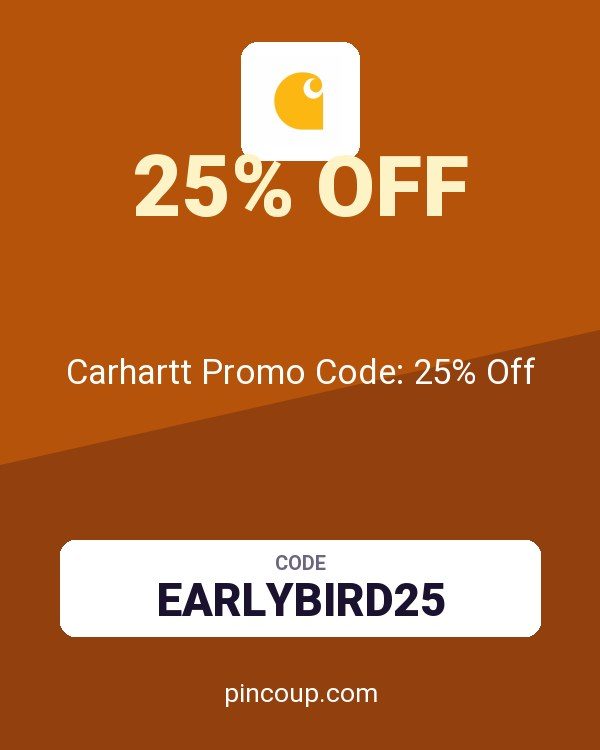 Carhartt Promo Code: 25% Off