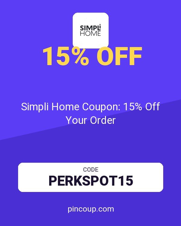 Simpli Home Coupon: 15% Off Your Order