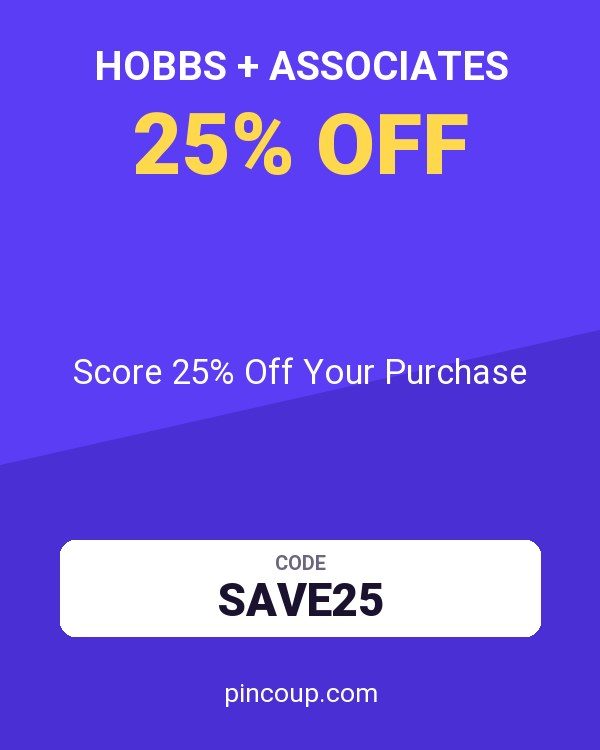 Hobbs + Associates coupon: Score 25% Off Your Purchase