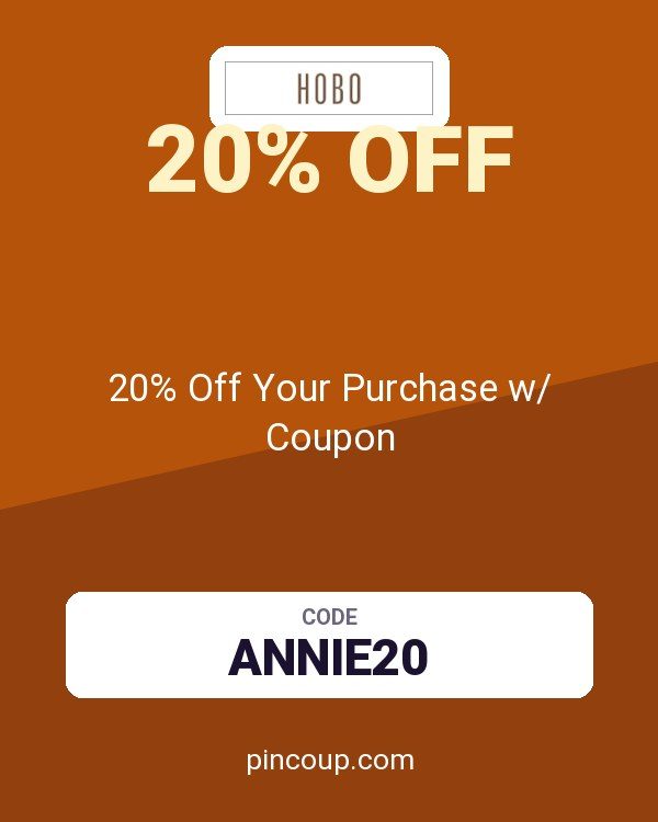 HOBO Bags: 20% Off Your Purchase w/ Coupon