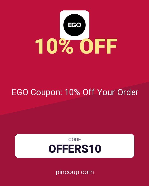 Ego (US & CA): EGO Coupon: 10% Off Your Order