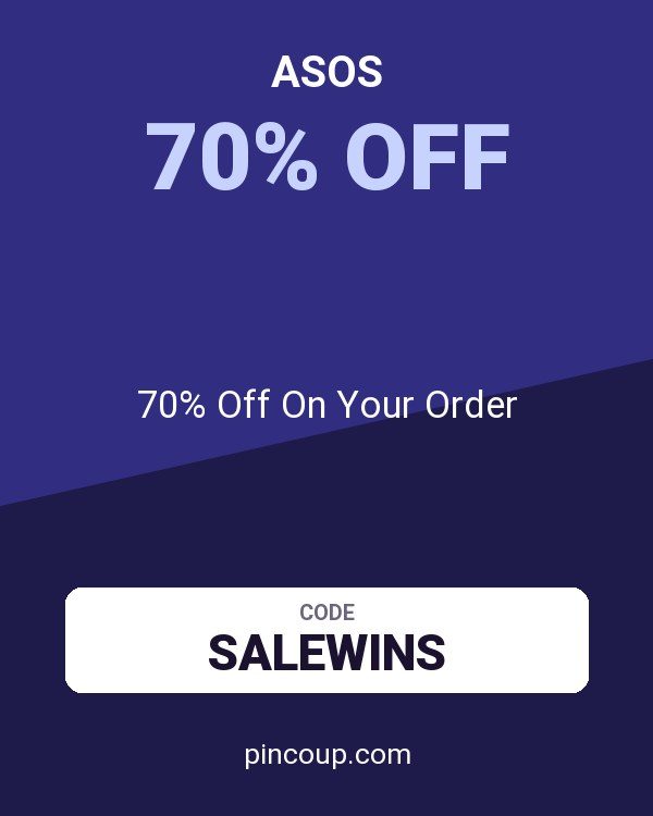 ASOS coupon: 70% Off On Your Order