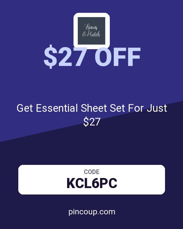 Linens and Hutch coupon: Get Essential Sheet Set For Just $27