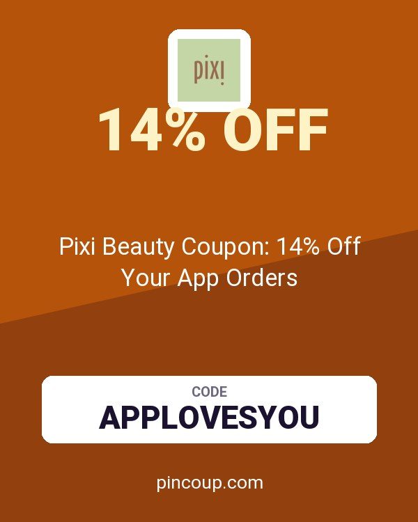 Pixi Beauty Coupon: 14% Off Your App Orders