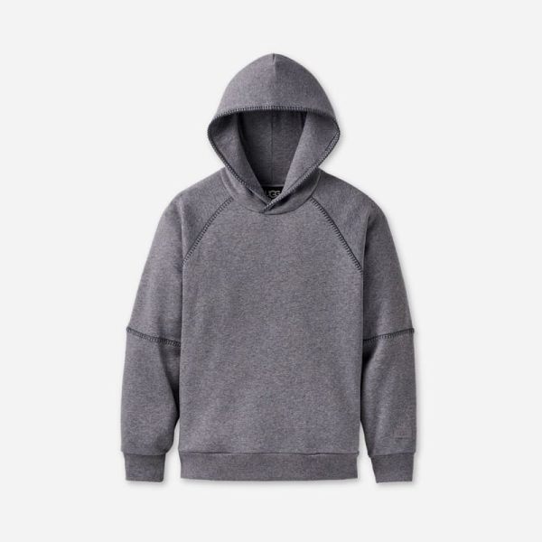 UGG® Women's Classic Hoodie Cotton Blend/Recycled Materials Tops in Medium Grey Heather, Size 3X