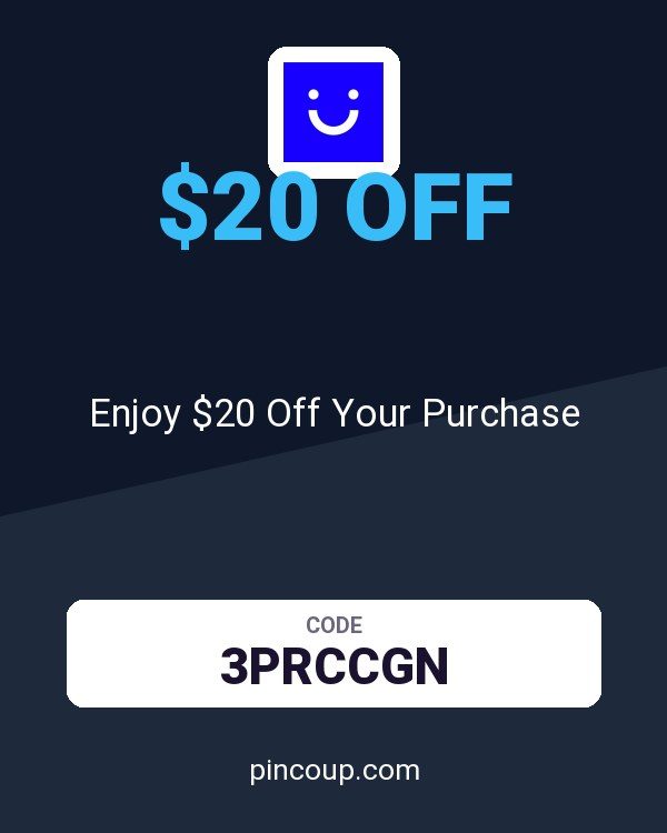 Visible coupon: Enjoy $20 Off Your Purchase