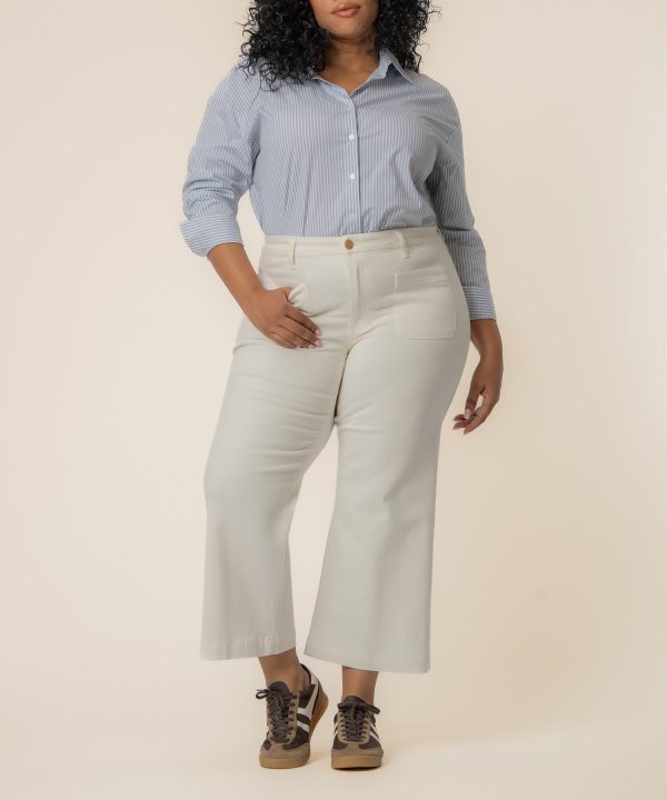 Meg High Rise Wide Leg, Plus in Ecru at Kut from the Kloth