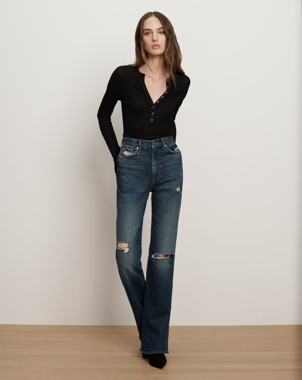 Veronica Beard Dylan Straight-Leg Jean City Lights