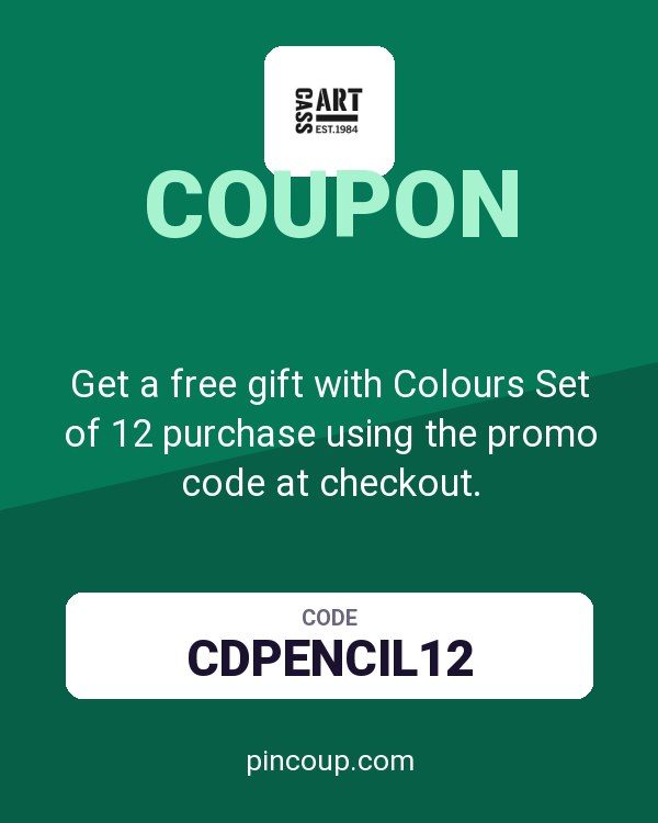 Cass Art coupon: Get a free gift with Colours Set of 12 purchase using the promo code at checkout.