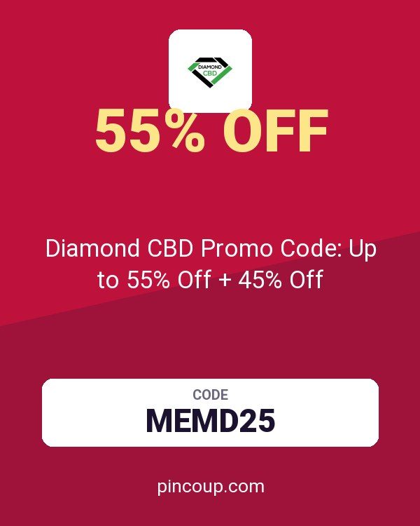 Diamond CBD Promo Code: Up to 55% Off + 45% Off