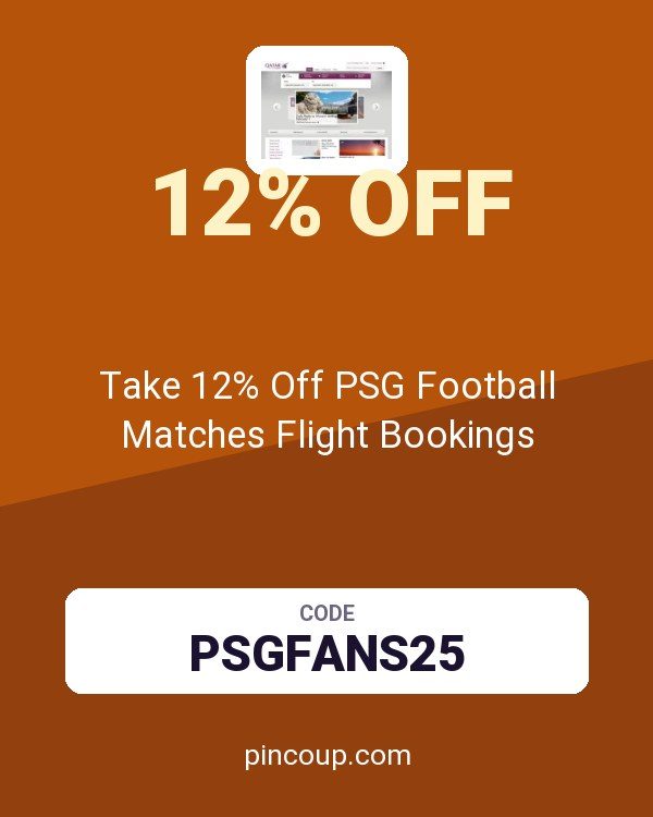 Qatar Airways coupon: Take 12% Off PSG Football Matches Flight Bookings