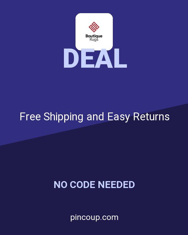 Boutique Rugs coupon: Free Shipping and Easy Returns