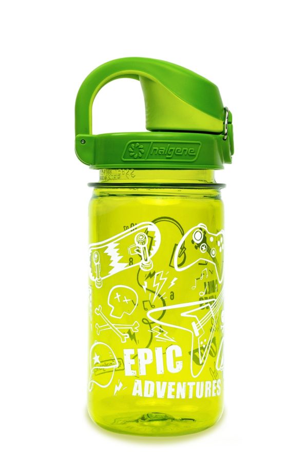 12oz On-The-Fly Kids Lock-Top Bottle with Graphics (Graphic: Epic) at Nalgene