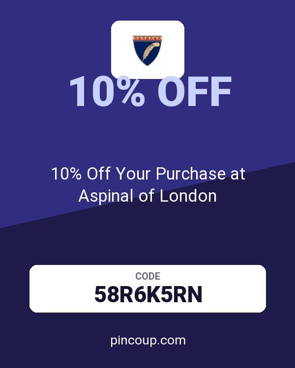 10% Off Your Purchase at Aspinal of London