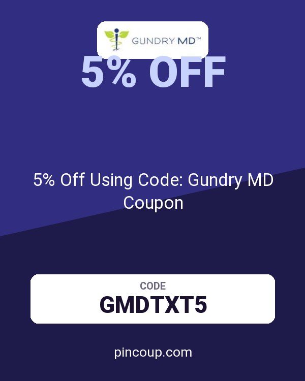 5% Off Using Code: Gundry MD Coupon