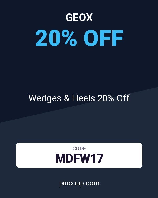 Geox coupon: Wedges & Heels 20% Off