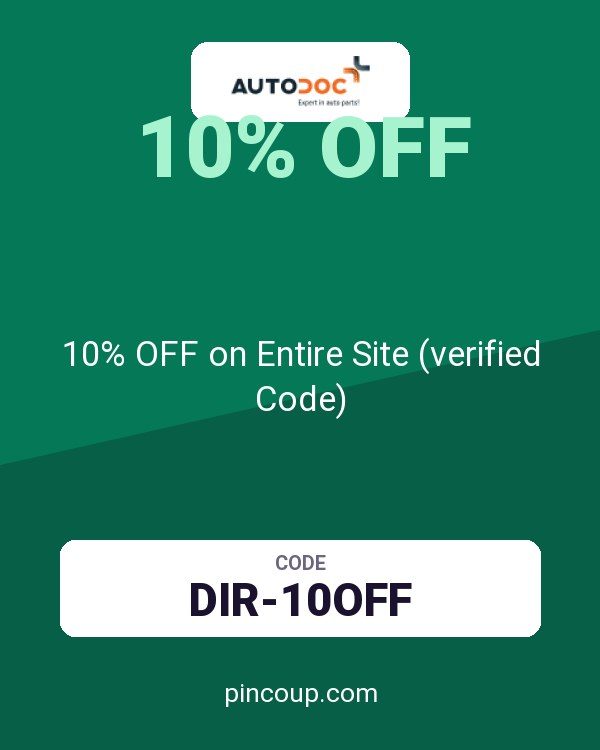 Autodoc coupon: 10% OFF on Entire Site (verified Code)