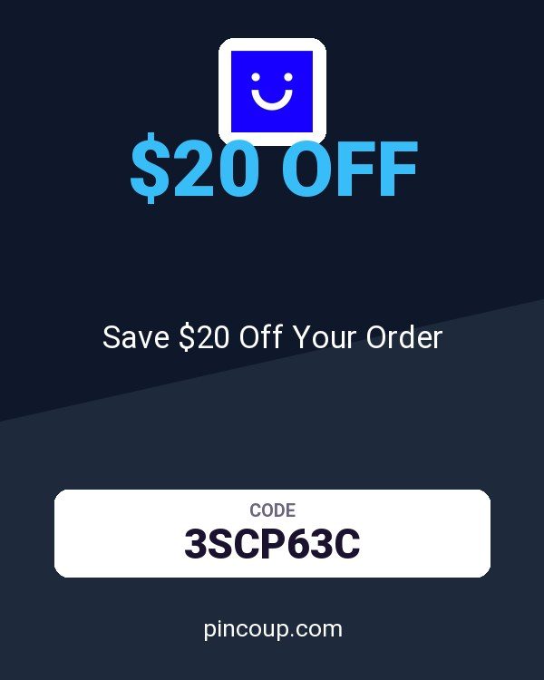 Visible coupon: Save $20 Off Your Order