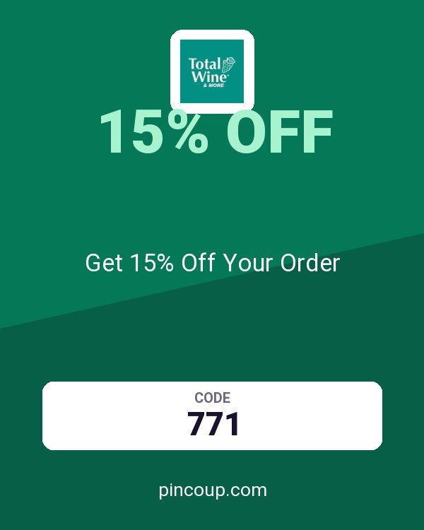 Total Wine coupon: Get 15% Off Your Order