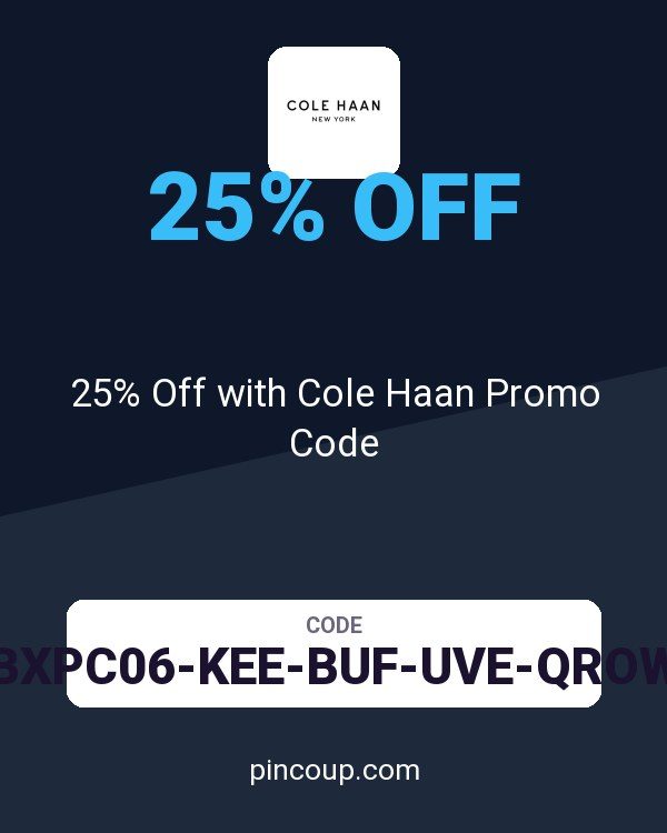 25% Off with Cole Haan Promo Code