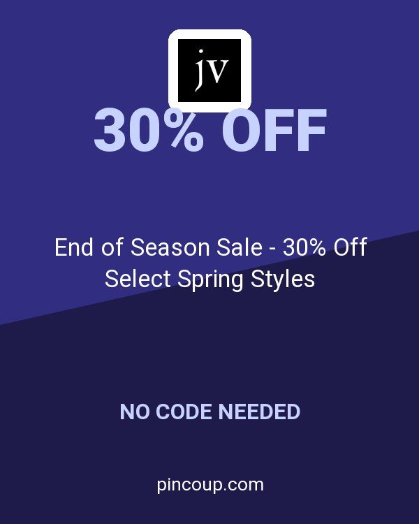 John Varvatos coupon: End of Season Sale - 30% Off Select Spring Styles