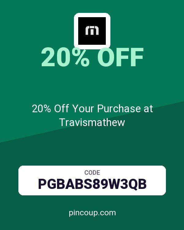 20% Off Your Purchase at Travismathew