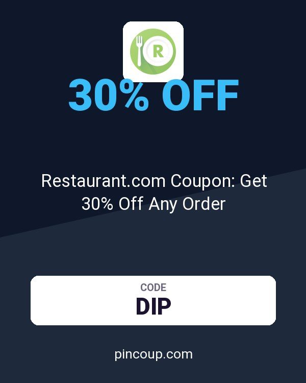 Restaurant.com Coupon: Get 30% Off Any Order
