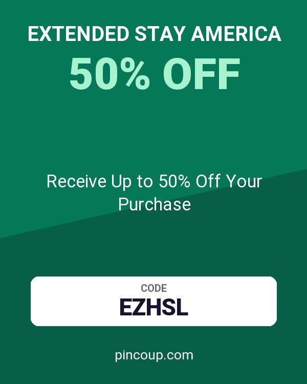 Extended Stay America coupon: Receive Up to 50% Off Your Purchase