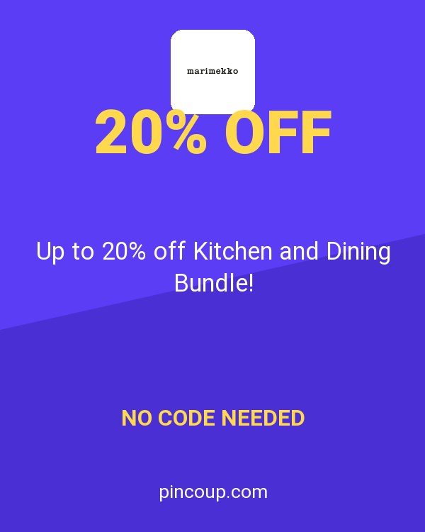 marimekko coupon: Up to 20% off Kitchen and Dining Bundle!