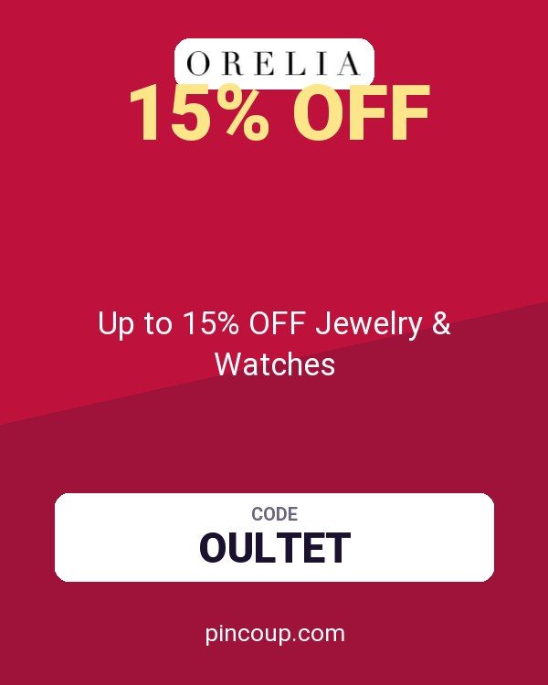 Orelia Jewellery coupon: Up to 15% OFF Jewelry & Watches