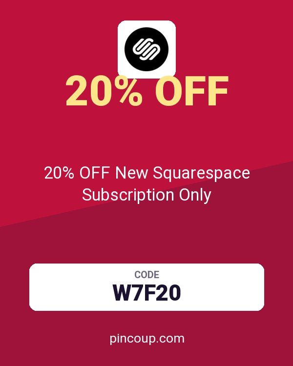 20% OFF New Squarespace Subscription Only